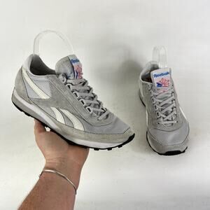 Reebok Sneakers Women's 7.5 Gray Lace Up Low Top Running Athletic Shoes 023501